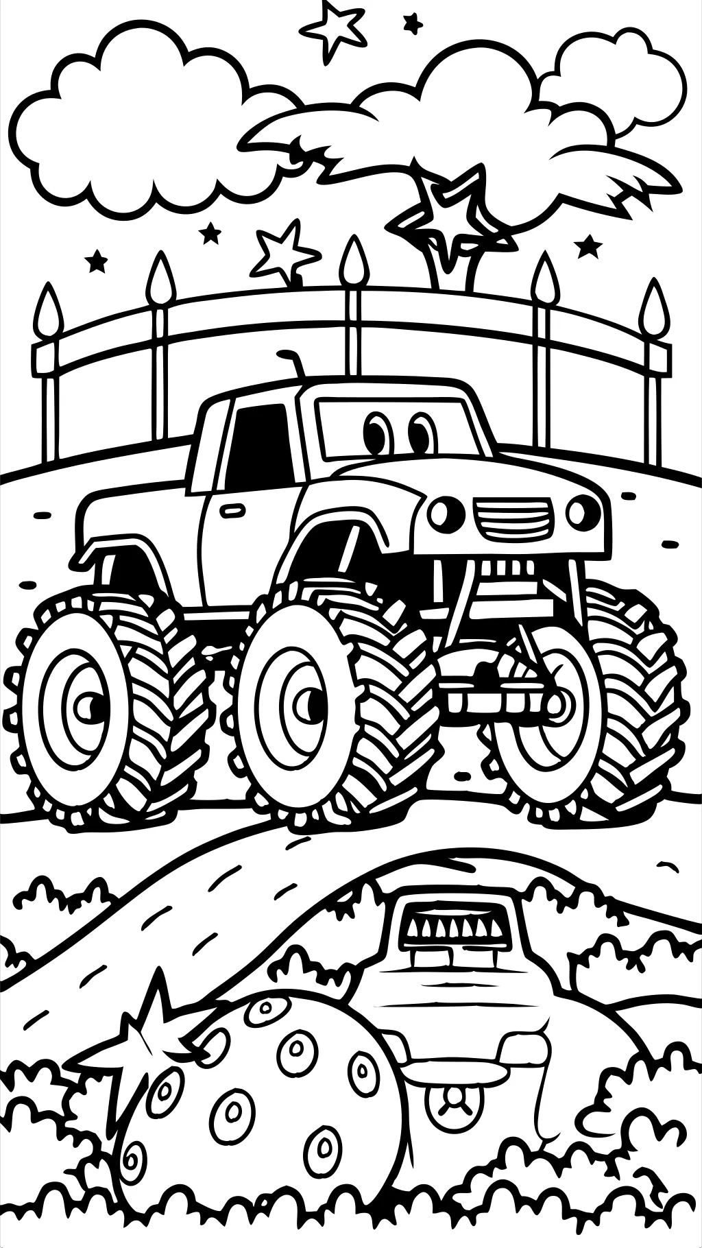 Monster Truck Coloring Pages Imprimible gratis